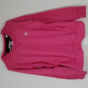 Adidas pink ultimate crew climawarm sweater
